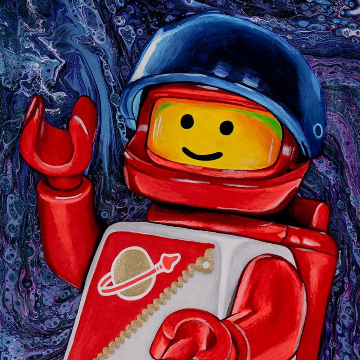 Red Futuron LEGO Minifigure
