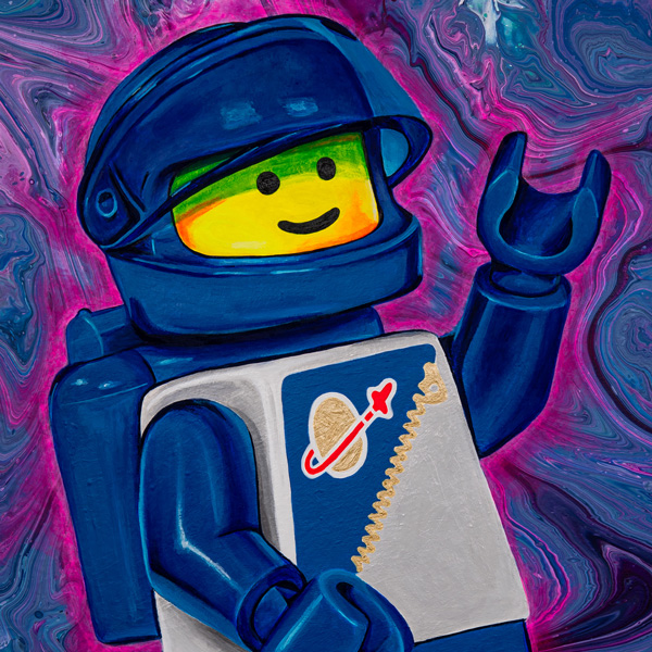 Blue Futuron Minifigure